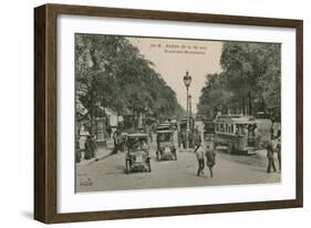 Paris, Boulevard Montmatre. Postcard Sent in 1913-French Photographer-Framed Giclee Print