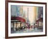 Paris Boulevard-Brent Heighton-Framed Art Print