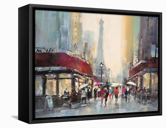 Paris Boulevard-Brent Heighton-Framed Stretched Canvas