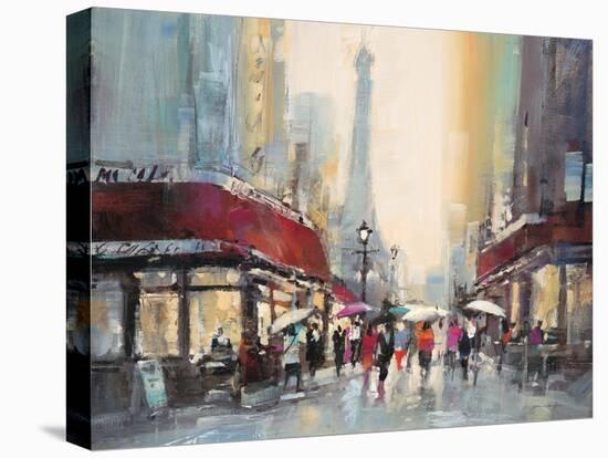 Paris Boulevard-Brent Heighton-Stretched Canvas