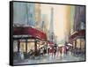 Paris Boulevard-Brent Heighton-Framed Stretched Canvas