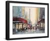 Paris Boulevard-Brent Heighton-Framed Art Print