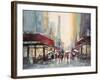 Paris Boulevard-Brent Heighton-Framed Art Print