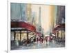 Paris Boulevard-Brent Heighton-Framed Art Print