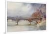 Paris, Bridge, Iena 1908-Yoshio Markino-Framed Art Print