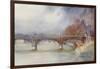 Paris, Bridge, Iena 1908-Yoshio Markino-Framed Art Print