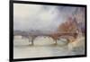 Paris, Bridge, Iena 1908-Yoshio Markino-Framed Art Print