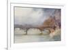 Paris, Bridge, Iena 1908-Yoshio Markino-Framed Art Print