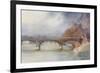 Paris, Bridge, Iena 1908-Yoshio Markino-Framed Art Print