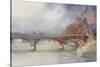 Paris, Bridge, Iena 1908-Yoshio Markino-Stretched Canvas