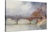 Paris, Bridge, Iena 1908-Yoshio Markino-Stretched Canvas