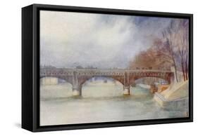 Paris, Bridge, Iena 1908-Yoshio Markino-Framed Stretched Canvas