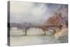Paris, Bridge, Iena 1908-Yoshio Markino-Stretched Canvas