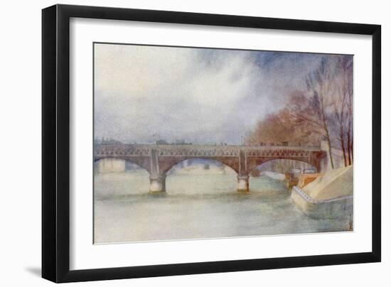 Paris, Bridge, Iena 1908-Yoshio Markino-Framed Art Print