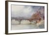 Paris, Bridge, Iena 1908-Yoshio Markino-Framed Art Print