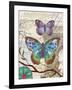 Paris Butterflies II-Elizabeth Medley-Framed Art Print