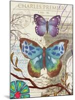 Paris Butterflies II-Elizabeth Medley-Mounted Art Print