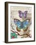 Paris Butterflies II-Elizabeth Medley-Framed Art Print