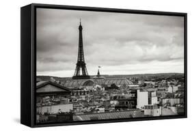 Paris BW I-Erin Berzel-Framed Stretched Canvas