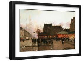 Paris by Night (France)-Luigi Loir-Framed Giclee Print