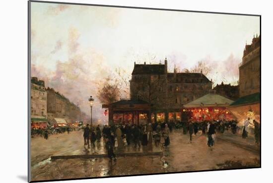 Paris by Night (France)-Luigi Loir-Mounted Giclee Print