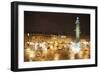 Paris by Night - In the Style of Oil Painting-Philippe Hugonnard-Framed Giclee Print