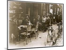 Paris Cafe Ext-null-Mounted Photographic Print