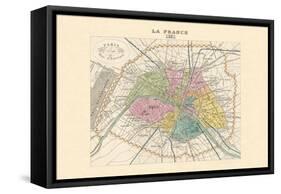 Paris, Capitale de la France-Alexandre Vuillemin-Framed Stretched Canvas