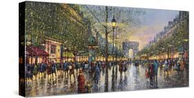 Paris Champs Elysees - Detail-Guy Dessapt-Stretched Canvas
