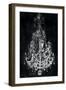 Paris Chandelier on Black 2-Morgan Yamada-Framed Art Print