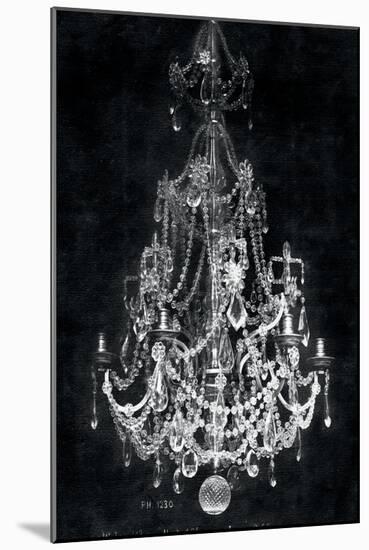 Paris Chandelier on Black 2-Morgan Yamada-Mounted Art Print