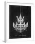 Paris Chandelier on Black 3-Morgan Yamada-Framed Art Print