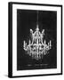 Paris Chandelier on Black 3-Morgan Yamada-Framed Art Print