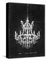 Paris Chandelier on Black 3-Morgan Yamada-Stretched Canvas