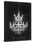 Paris Chandelier on Black 3-Morgan Yamada-Stretched Canvas