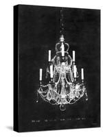 Paris Chandelier on Black 4-Morgan Yamada-Stretched Canvas