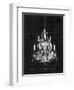 Paris Chandelier on Black 4-Morgan Yamada-Framed Art Print