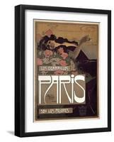 Paris Cigarettes 1901-null-Framed Giclee Print