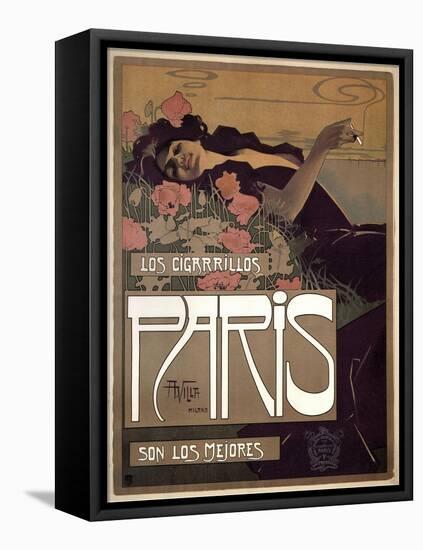 Paris Cigarettes 1901-null-Framed Stretched Canvas
