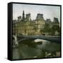 Paris City Hall and the River Seine, Paris (IVth Arrondissement), Circa 1895-Leon, Levy et Fils-Framed Stretched Canvas