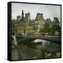 Paris City Hall and the River Seine, Paris (IVth Arrondissement), Circa 1895-Leon, Levy et Fils-Framed Stretched Canvas