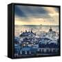 Paris Cityscape Taken from Montmartre-dellm60-Framed Stretched Canvas