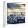 Paris Cityscape Taken from Montmartre-dellm60-Framed Art Print