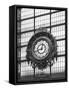Paris Clock 1BW-Chris Bliss-Framed Stretched Canvas