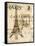 Paris Collage I - Eiffel Tower-Gregory Gorham-Framed Stretched Canvas