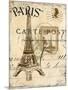 Paris Collage I - Eiffel Tower-Gregory Gorham-Mounted Art Print