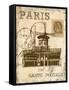 Paris Collage IV - Moulin Rouge-Gregory Gorham-Framed Stretched Canvas