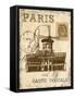 Paris Collage IV - Moulin Rouge-Gregory Gorham-Framed Stretched Canvas