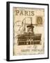 Paris Collage IV - Moulin Rouge-Gregory Gorham-Framed Art Print