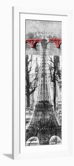 Paris Collage-OnRei-Framed Premium Giclee Print
